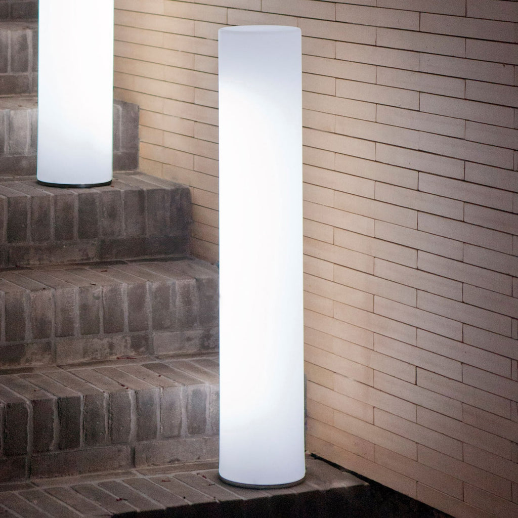 LED sti-lampe Fity polyetylen hvit forfra