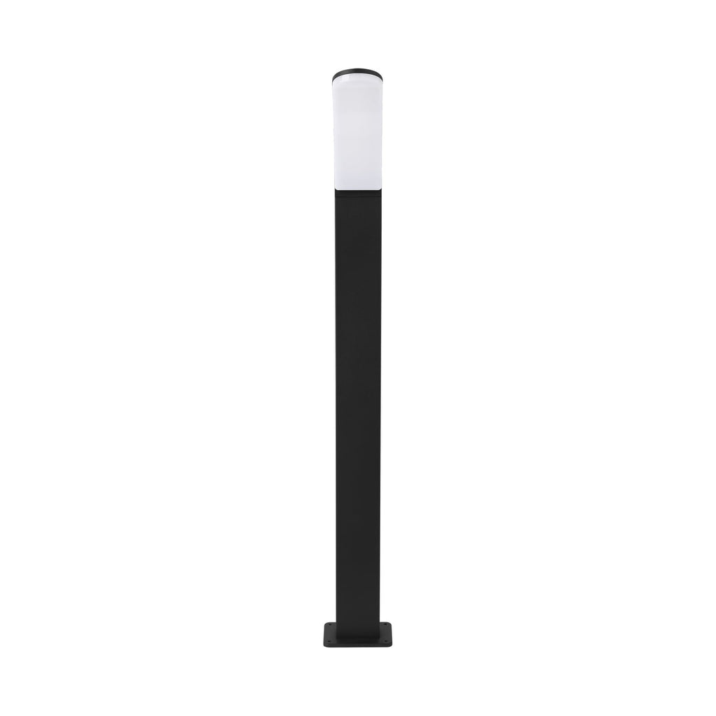 LED sti-lampe Fiumicino buet form svart 90 cm belysning på sti