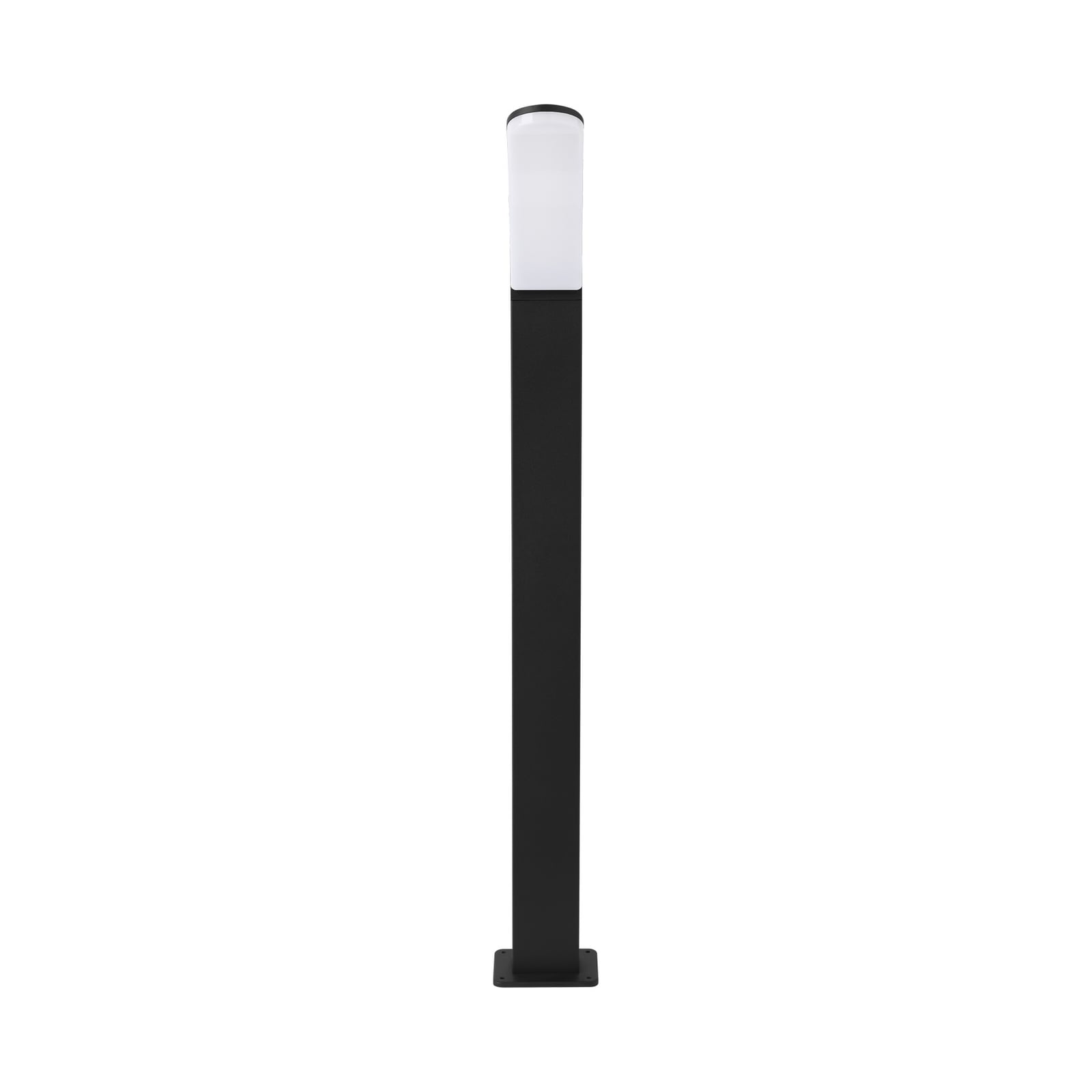 LED sti-lampe Fiumicino buet form svart 90 cm belysning på sti