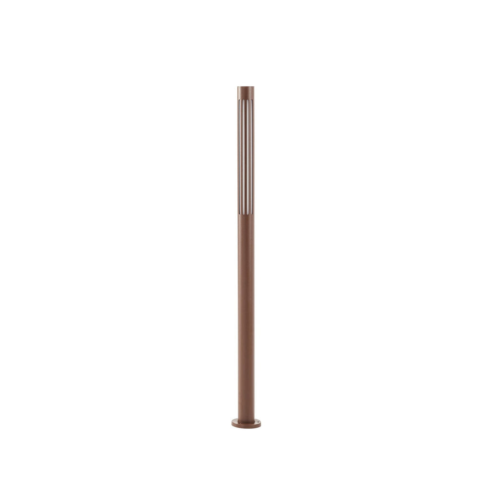 LED sti-lampe Fjorya aluminium brun 90 cm IP65 nærbilde av lampe
