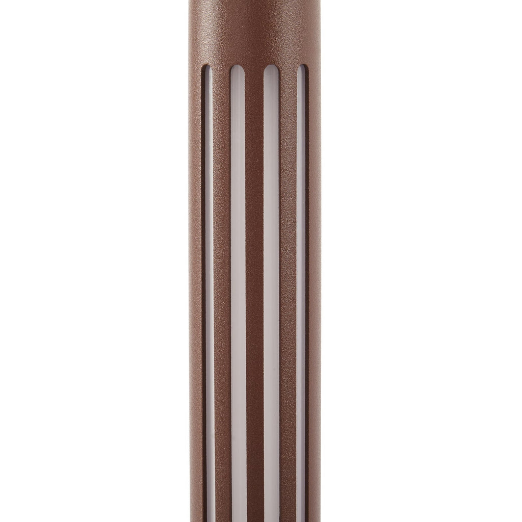 LED sti-lampe Fjorya aluminium brun side