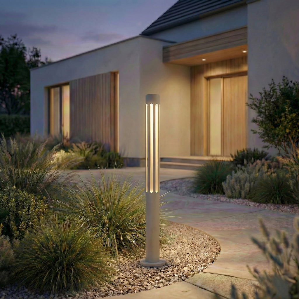 LED sti-lampe Fjorya aluminium steingrå 60 cm bakside
