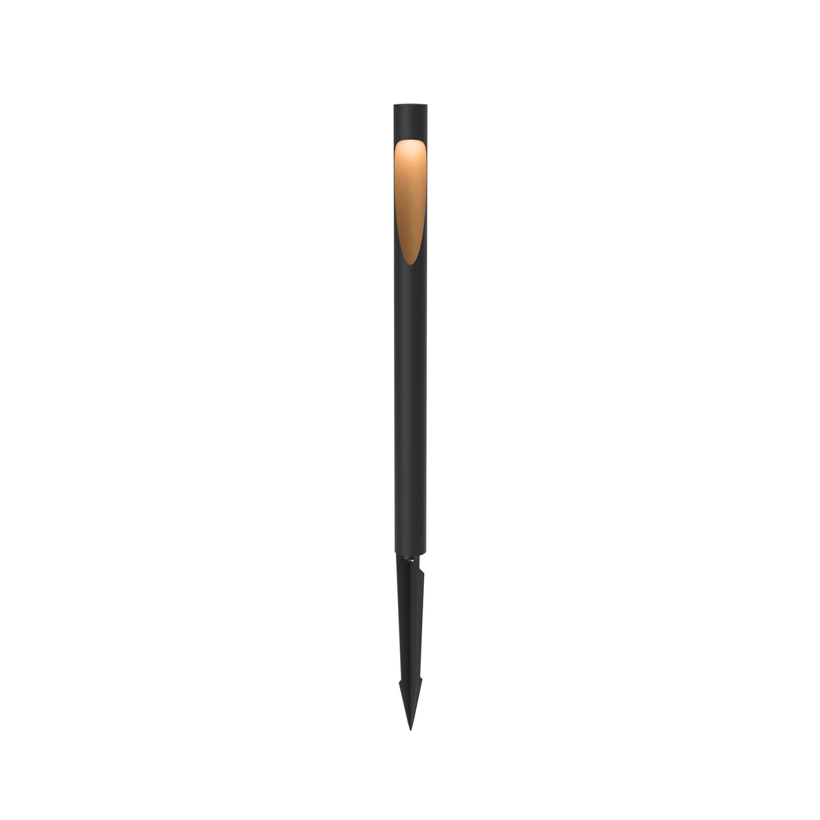 LED sti-lampe Flindt svart aluminium forfra