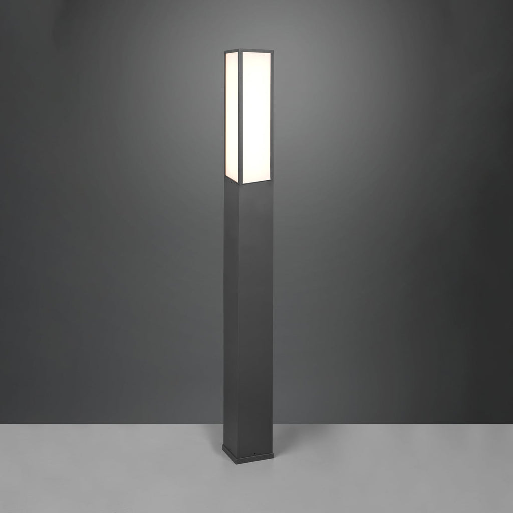 LED sti-lampe Fuerte antrasitt aluminium 155 cm IP54 detalj