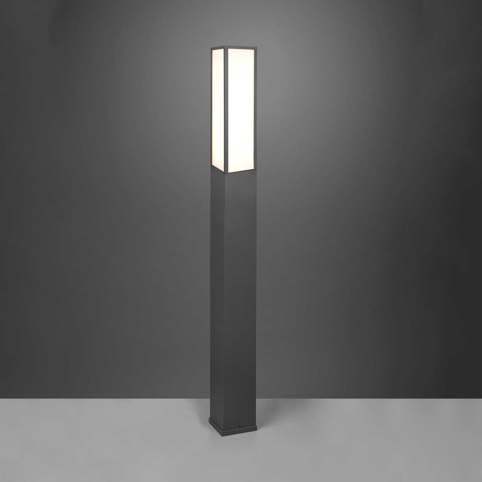 LED sti-lampe Fuerte antrasitt aluminium 155 cm IP54 detalj