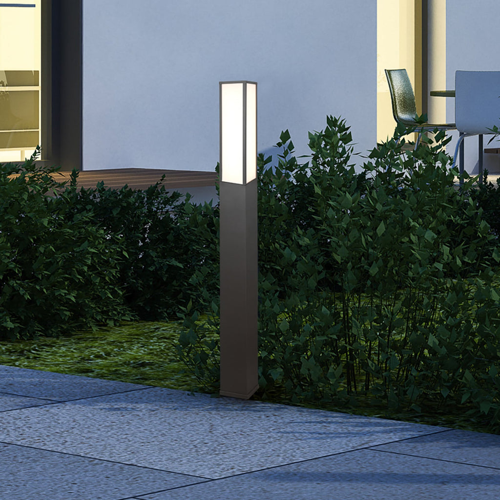 LED sti-lampe Fuerte antrasitt aluminium 155 cm IP54 forfra