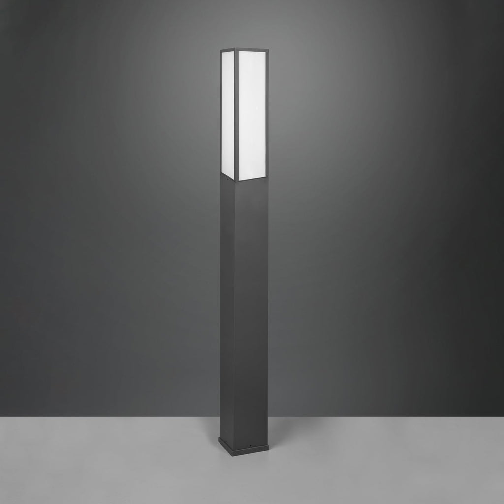 LED sti-lampe Fuerte antrasitt aluminium 155 cm IP54 lys i mørket