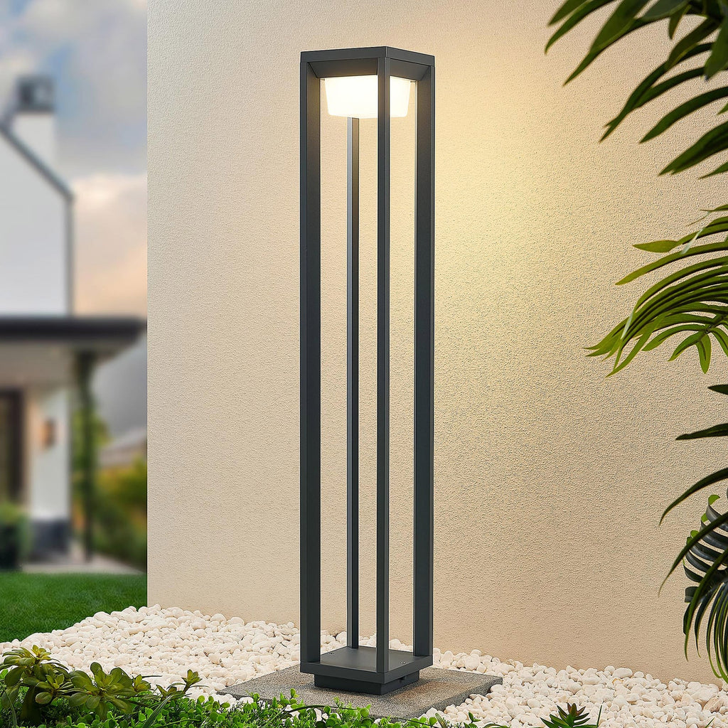 LED sti-lampe Gamion antrasitt aluminium 90 cm IP54 forfra