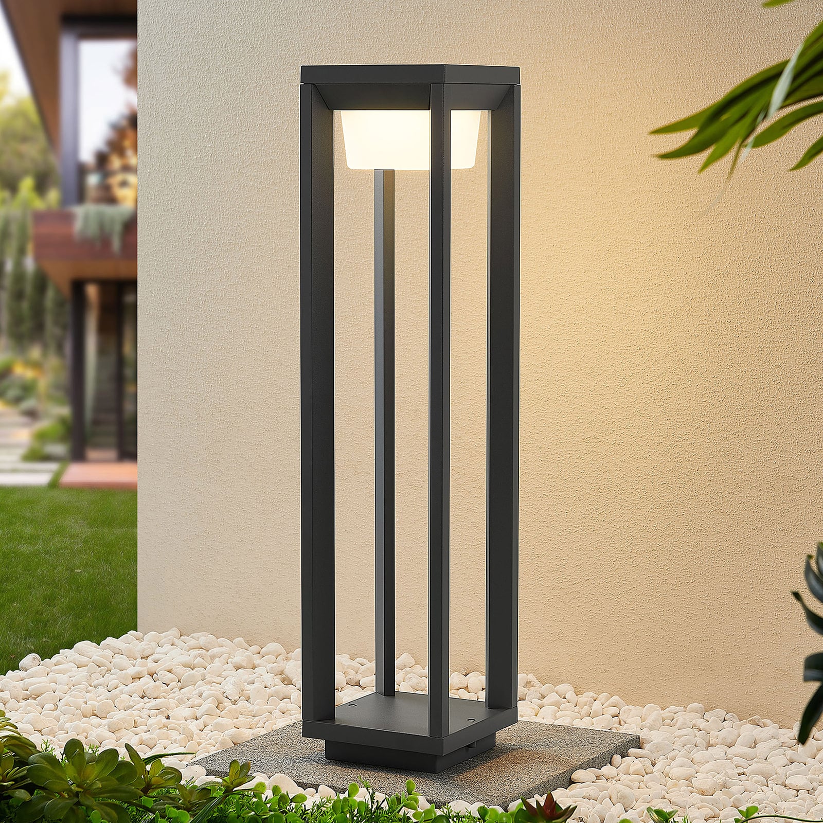 LED sti-lampe Gamion antrasitt aluminium 60 cm IP54 forfra