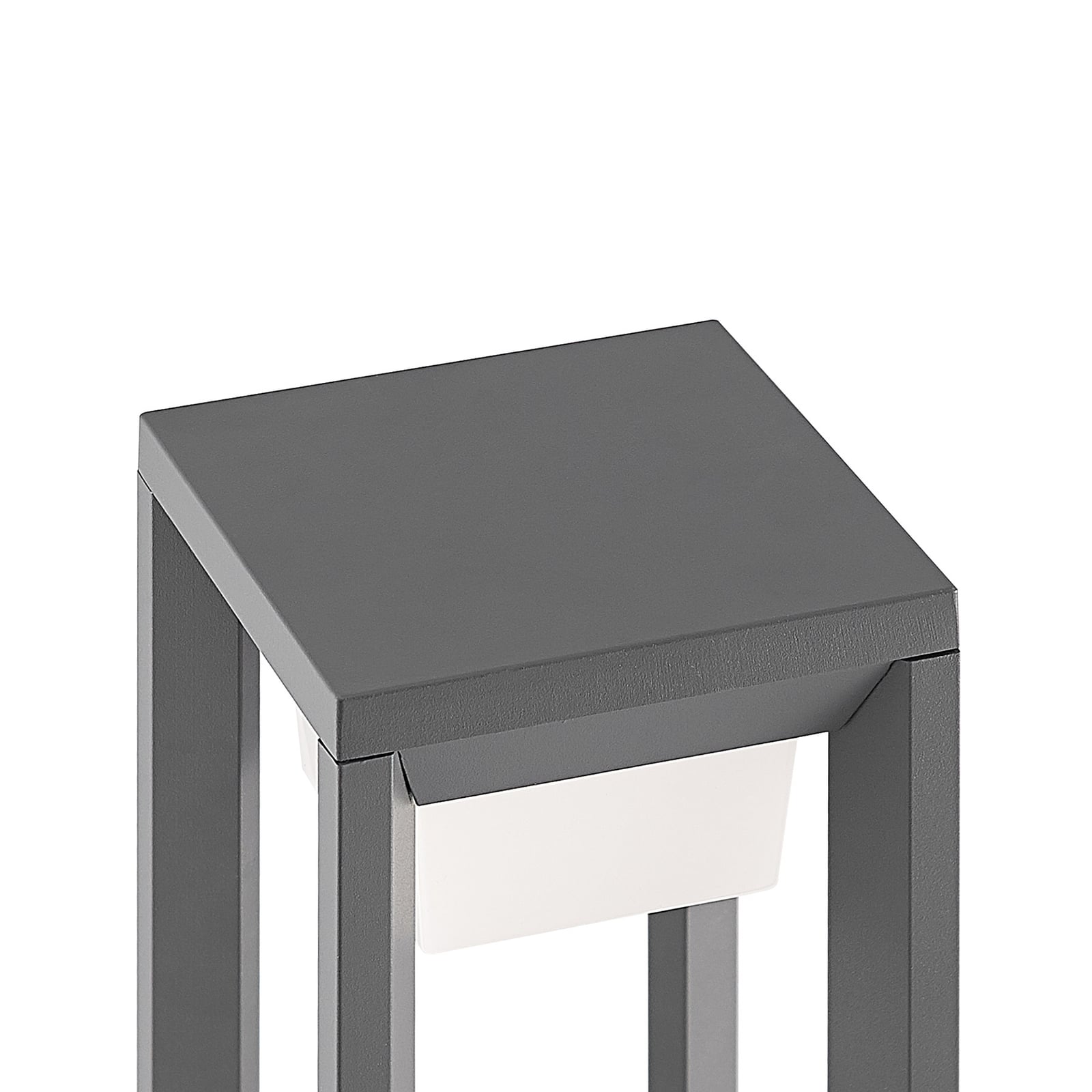 LED sti-lampe Gamion antrasitt aluminium 60 cm IP54 lys i mørket