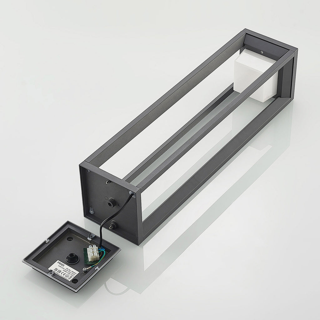 LED sti-lampe Gamion antrasitt aluminium 60 cm IP54 lysfordeling