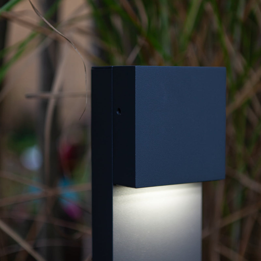 LED sti-lampe Gemini FX aluminium antrasitt nærbilde LED-lyskilde