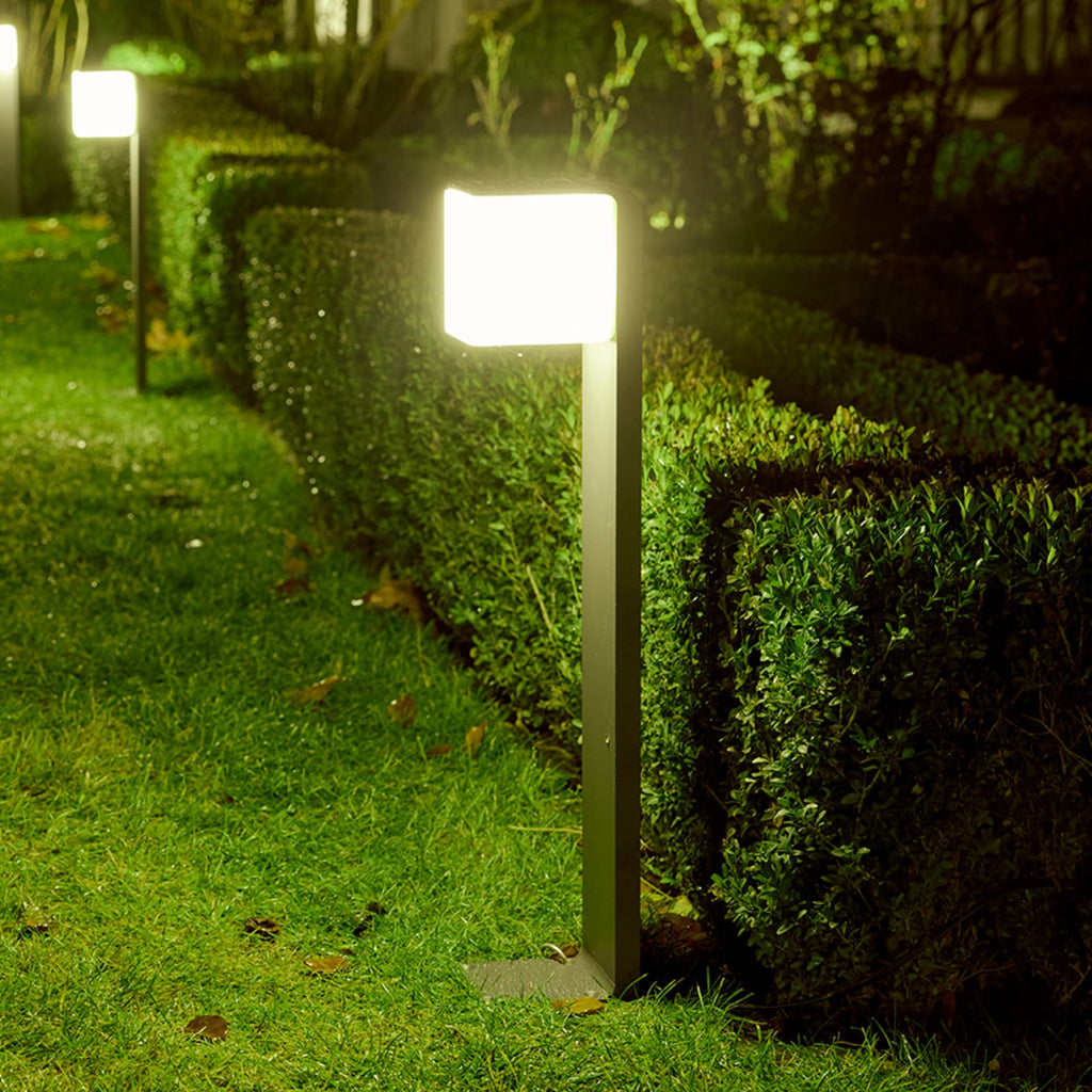 LED sti-lampe GL 80 C Bluetooth dimbar antrasitt IP44 bakside
