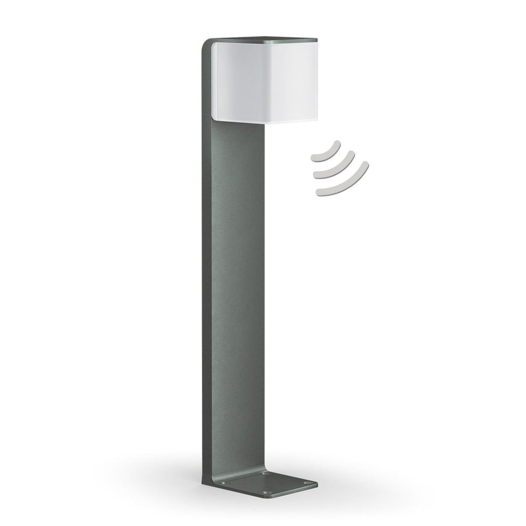 LED sti-lampe GL 80 SC med bevegelsessensor antrasitt IP44 forfra
