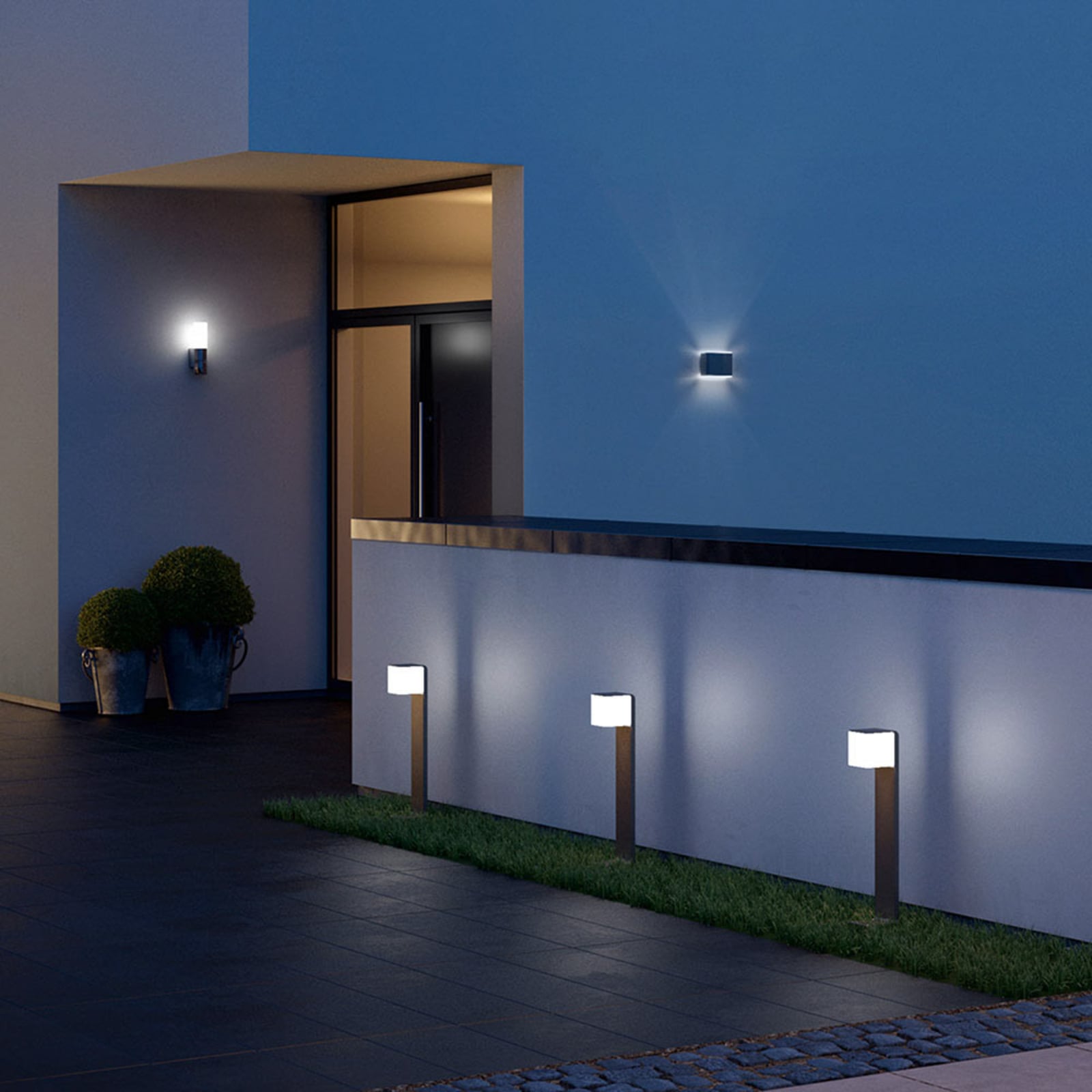 Detalj av bevegelsessensor på LED sti-lampe GL 80 SC