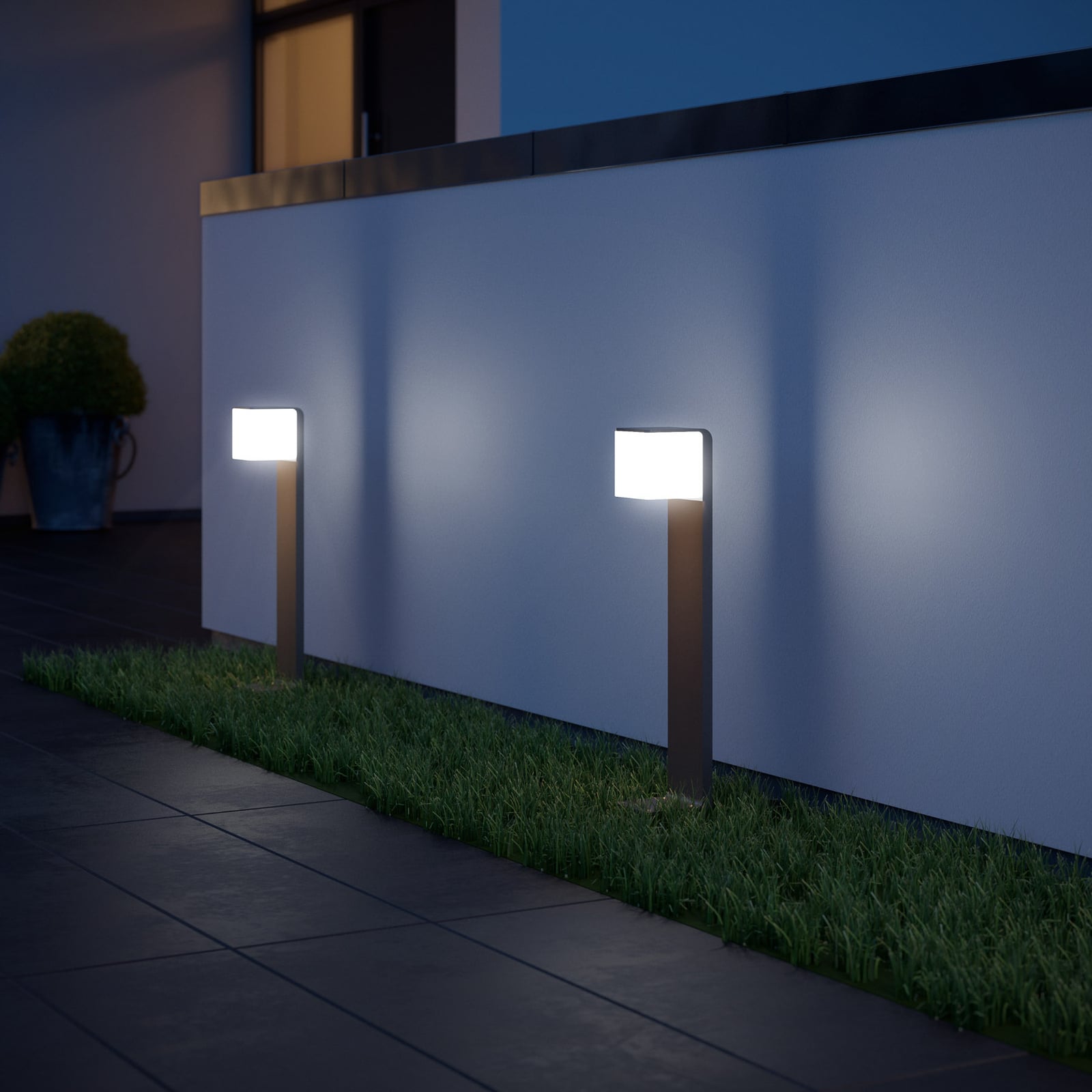 LED sti-lampe GL 80 SC med bevegelsessensor antrasitt IP44 - STEINEL