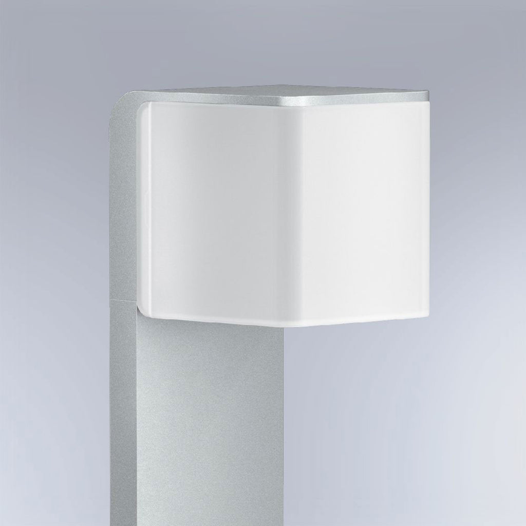 LED sti-lampe GL 80 SC med bevegelsessensor sølv IP44 montert