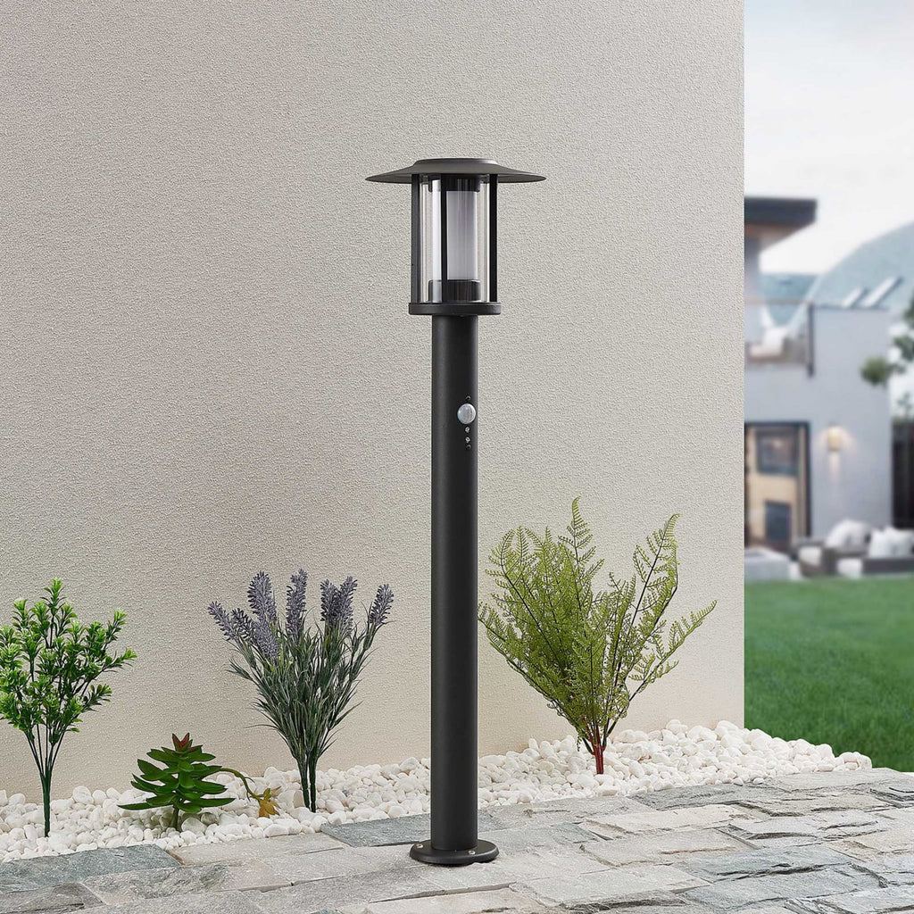 LED sti-lampe Gregory med bevegelsessensor bakside
