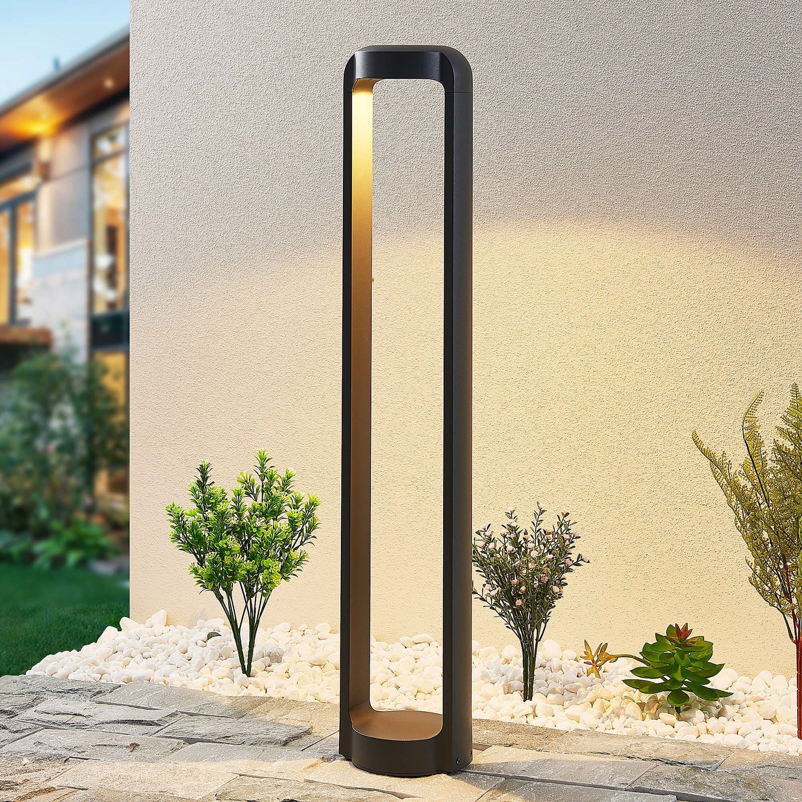 LED sti-lampe Habsa antrasitt 80 cm IP65 forside