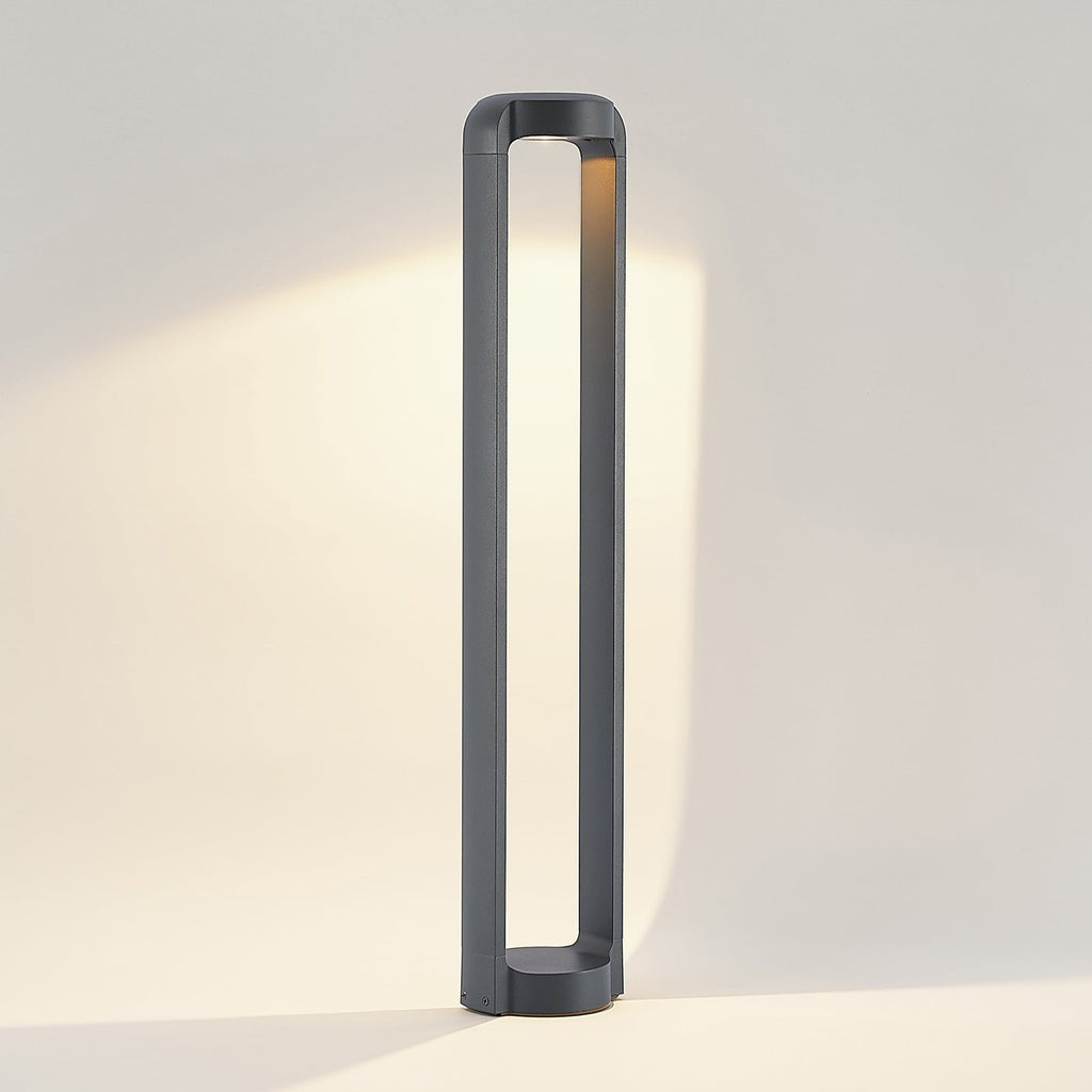 Nærbilde av LED sti-lampe Habsa antrasitt 80 cm IP65 LED-lyskilde