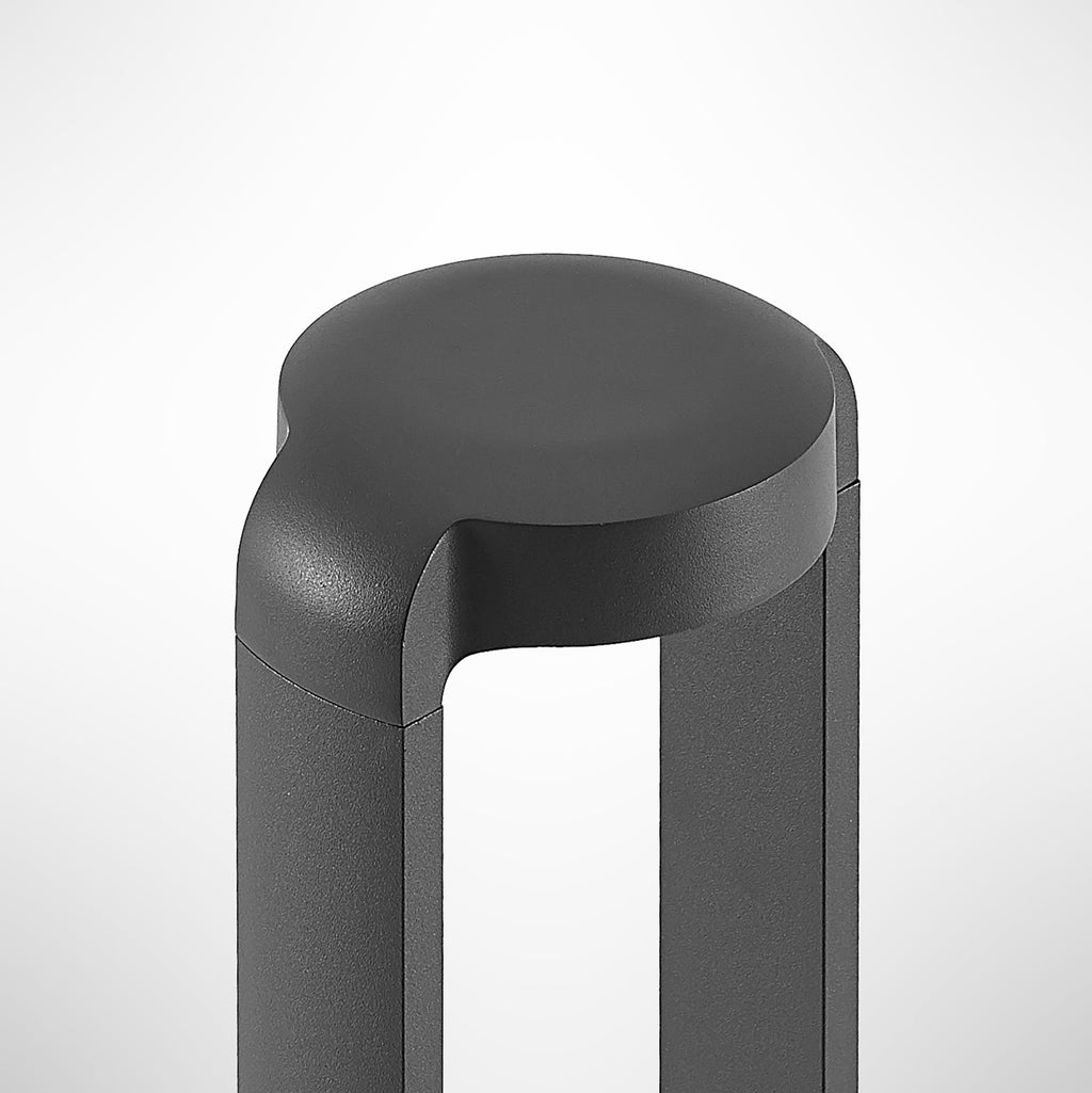 LED sti-lampe Habsa antrasitt 80 cm IP65 lysfordeling
