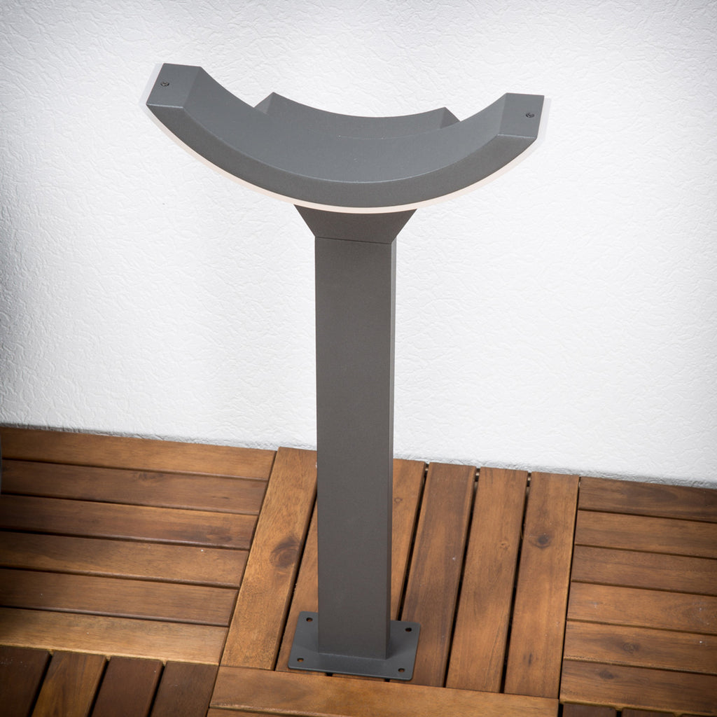 LED sti-lampe Half antrasitt aluminium 60 cm IP54 nærbilde