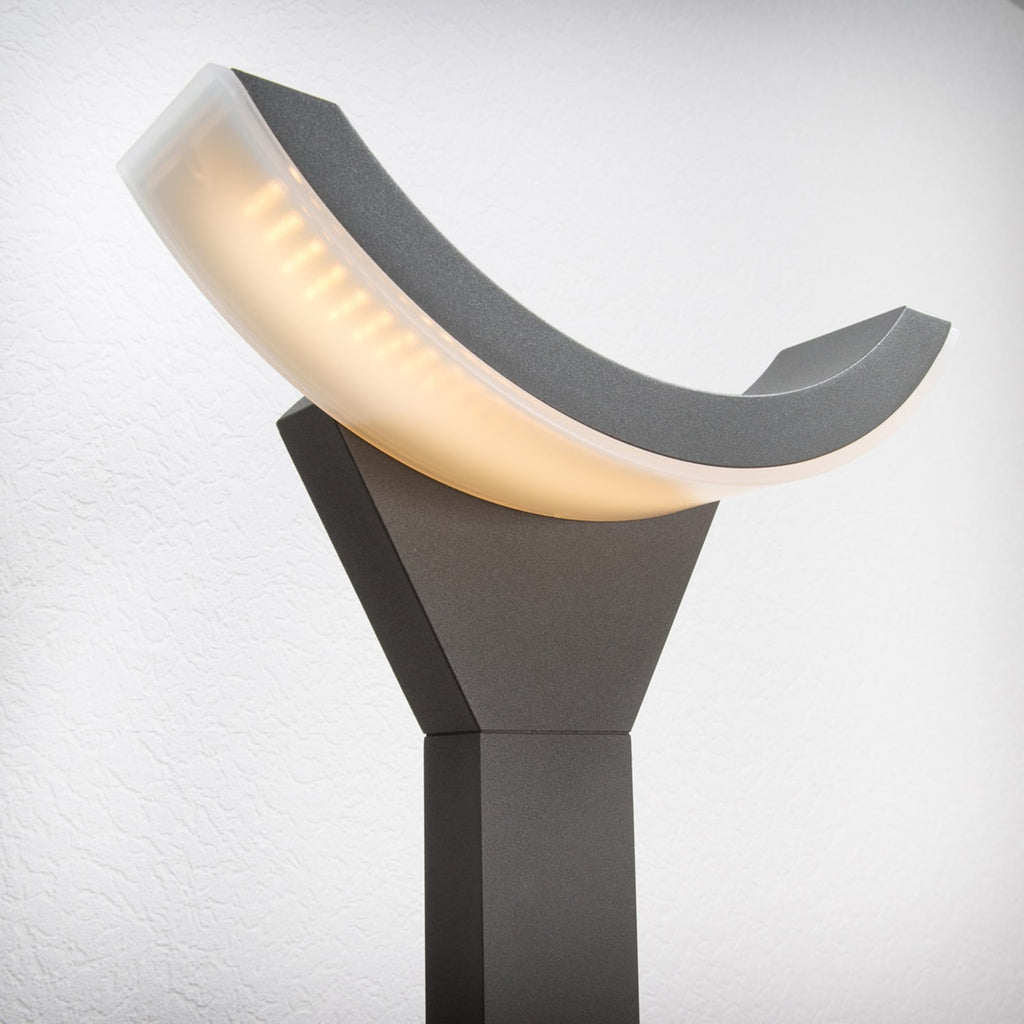 LED sti-lampe Half antrasitt aluminium 60 cm IP54 side