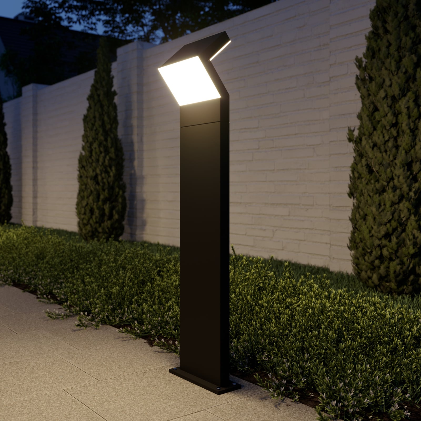 LED sti-lampe Havin antrasitt aluminium forfra
