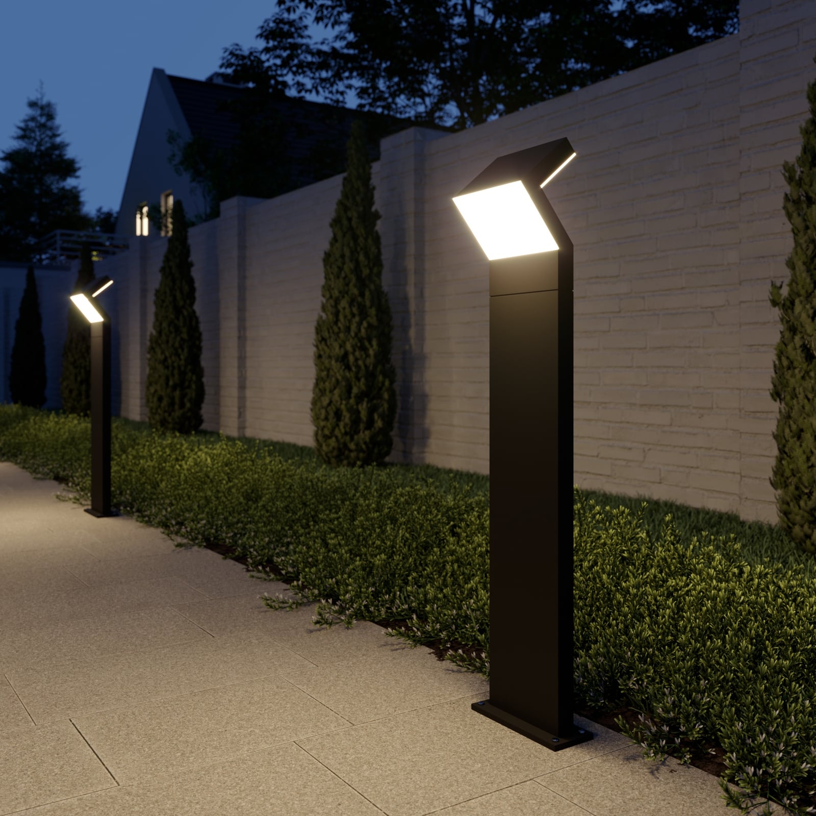 LED sti-lampe Havin antrasitt aluminium bakside