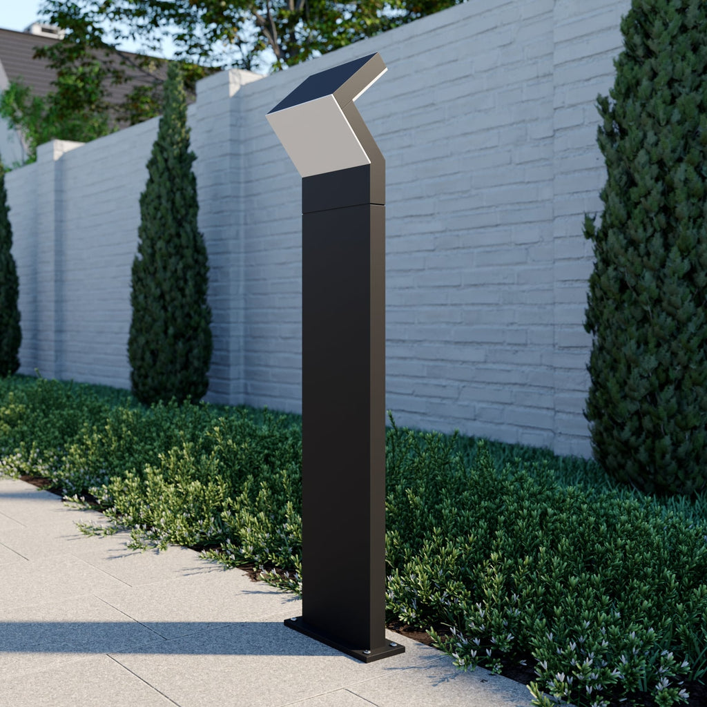 Detaljbilde av LED sti-lampe Havin antrasitt aluminium