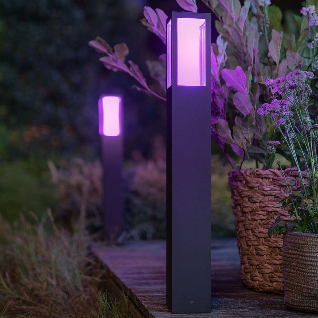 LED sti-lampe Impress RGBW smart Zigbee IP44 - Philips Hue forfra