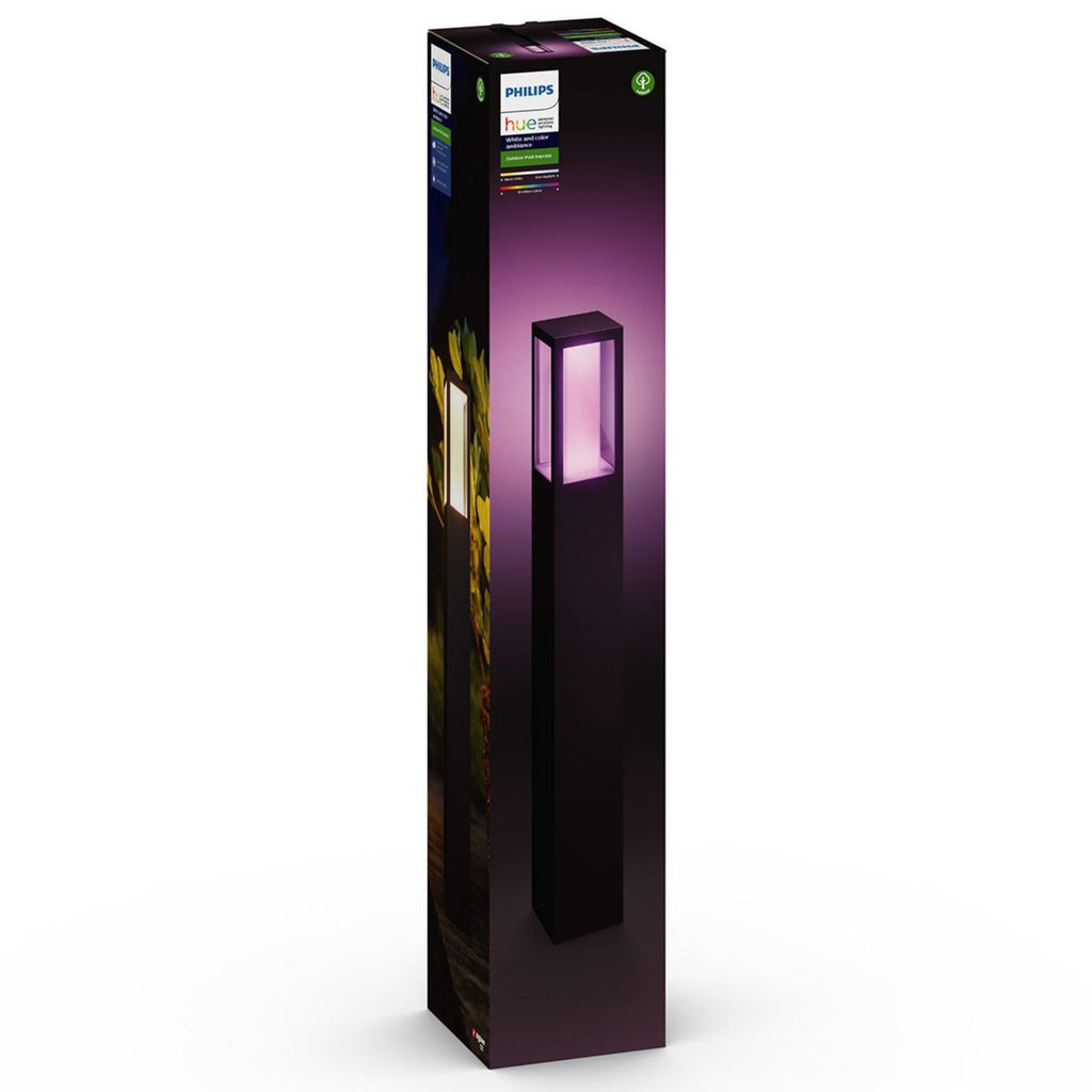Montert LED sti-lampe Impress RGBW smart Zigbee IP44 - Philips Hue i hage