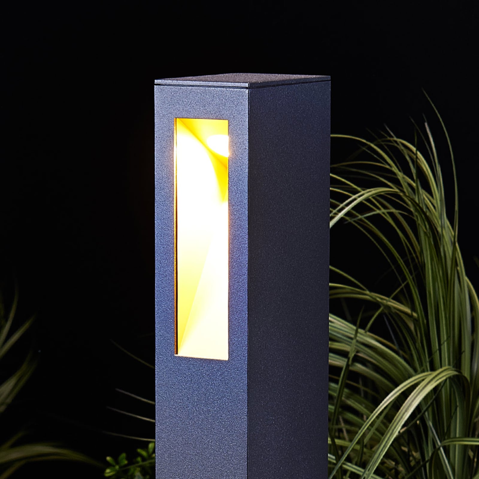 LED sti-lampe Jenke antrasitt aluminium 65 cm IP54 forfra