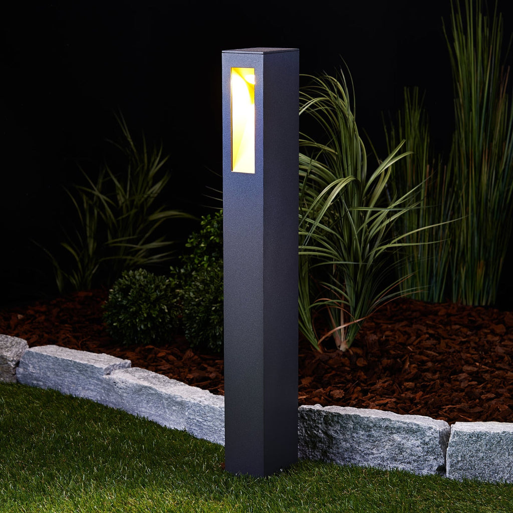 LED sti-lampe Jenke antrasitt aluminium 65 cm IP54 bakside