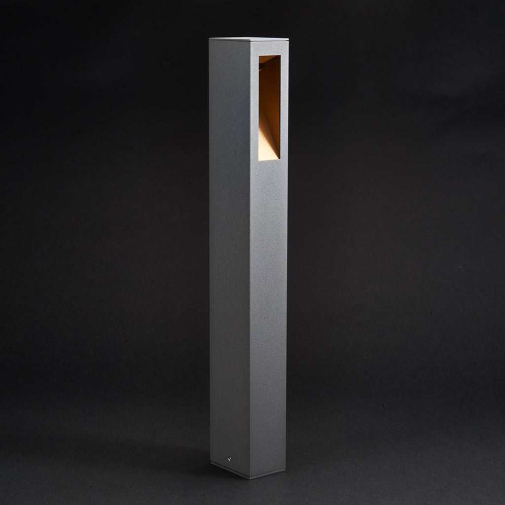 LED sti-lampe Jenke antrasitt aluminium 65 cm IP54 nærbilde av LED-lys