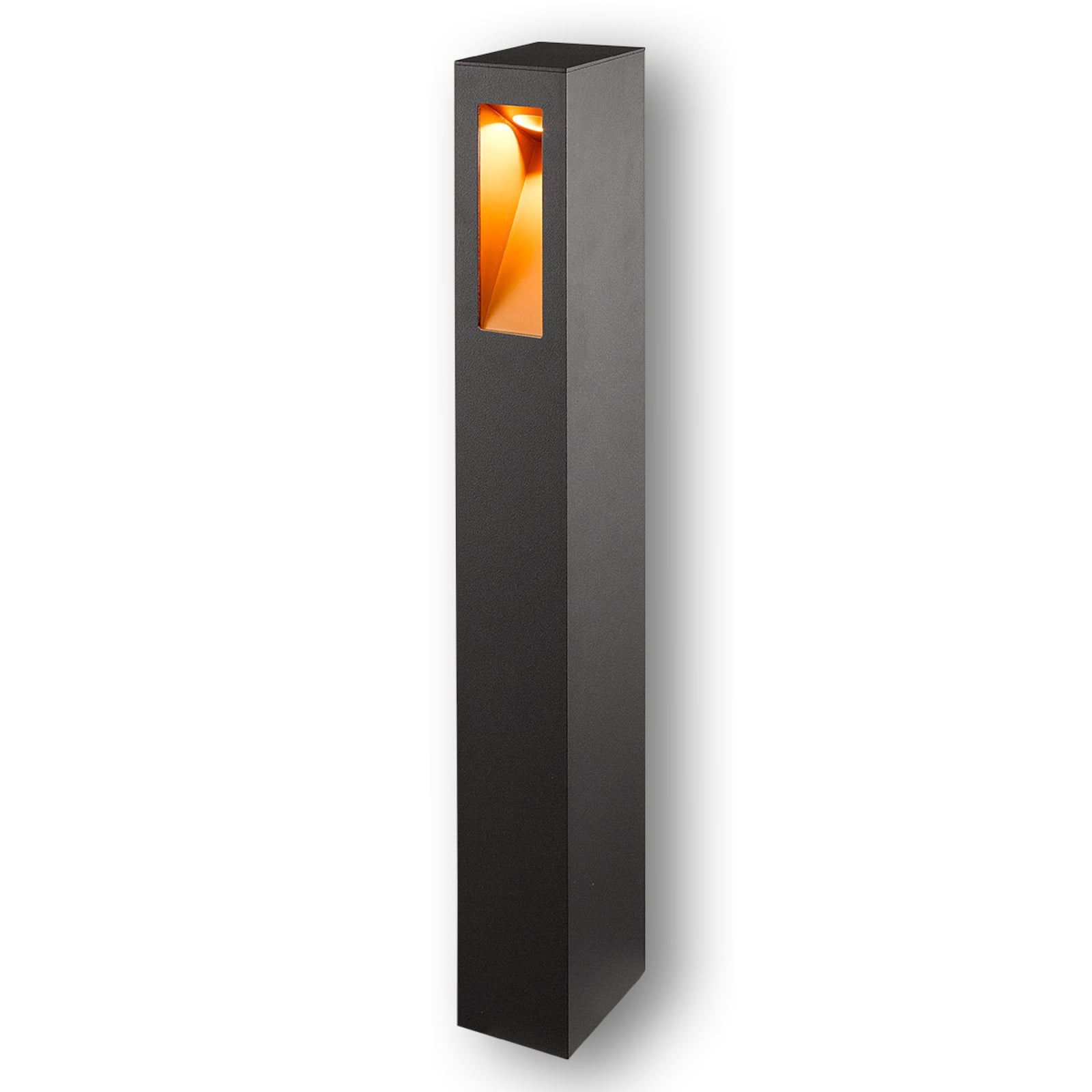 LED sti-lampe Jenke antrasitt aluminium 65 cm IP54 synsvinkel ovenfra