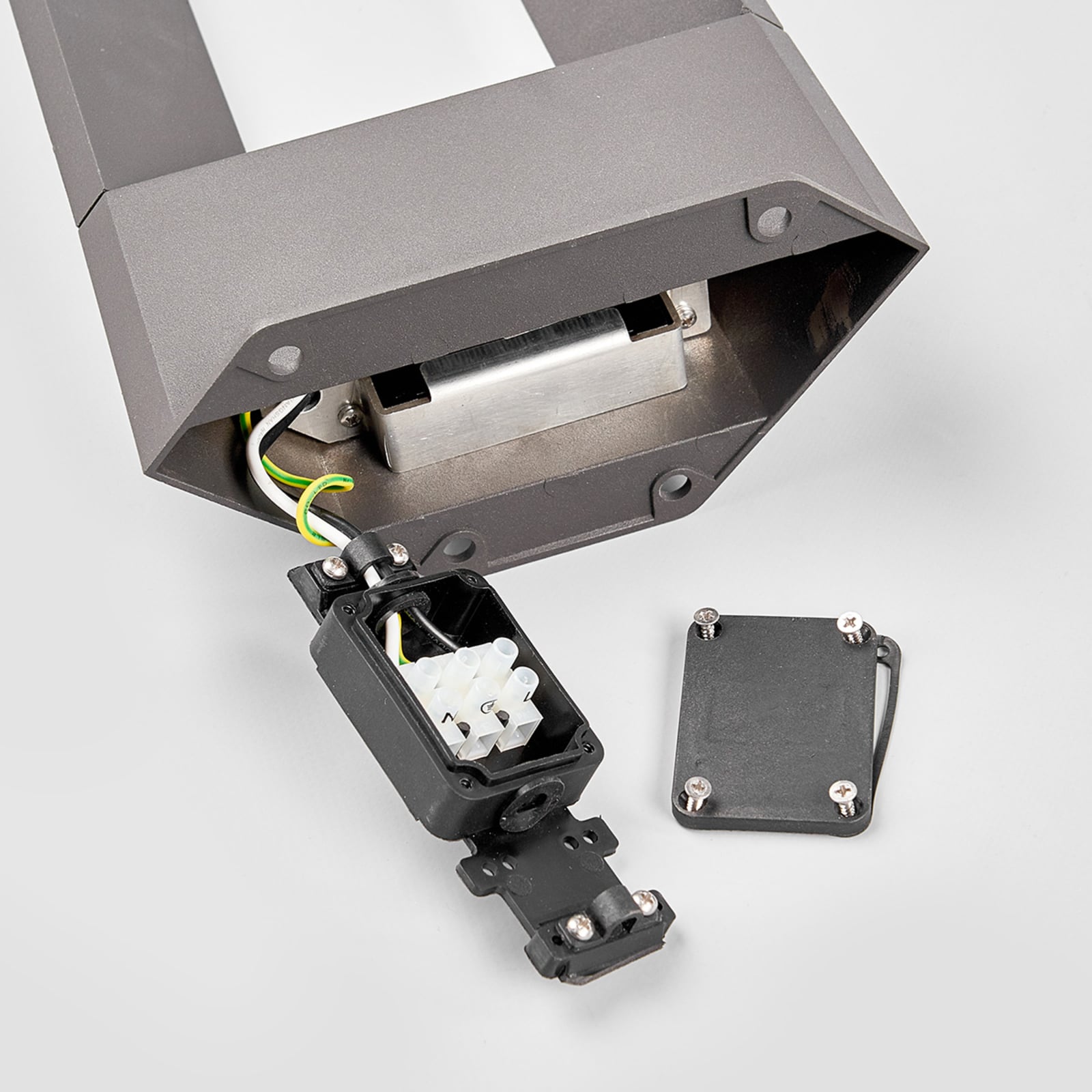 LED sti-lampe Jeny aluminium antrasitt 100 cm sideprofil