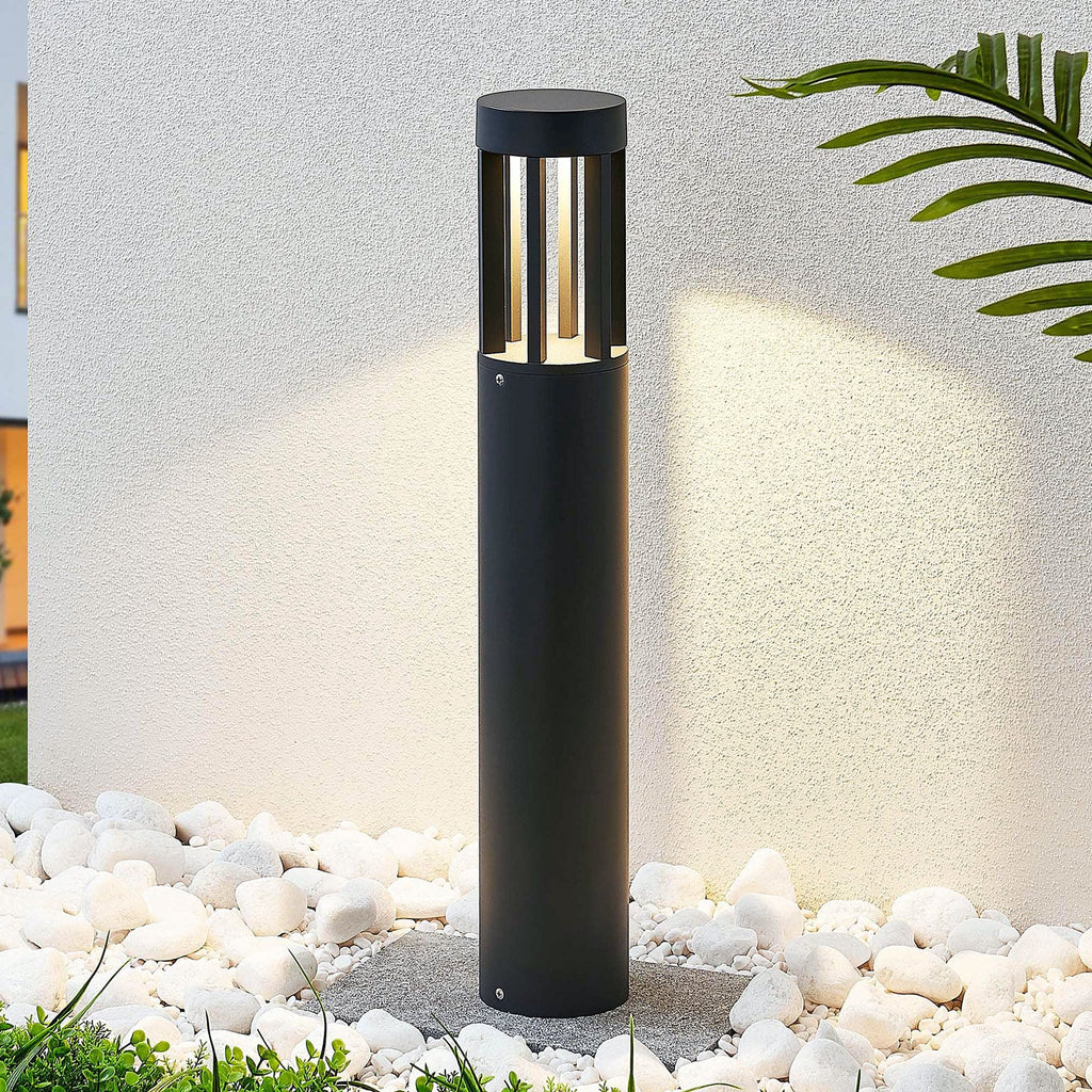 LED sti-lampe Jordis mørkegrå aluminium 65 cm forfra