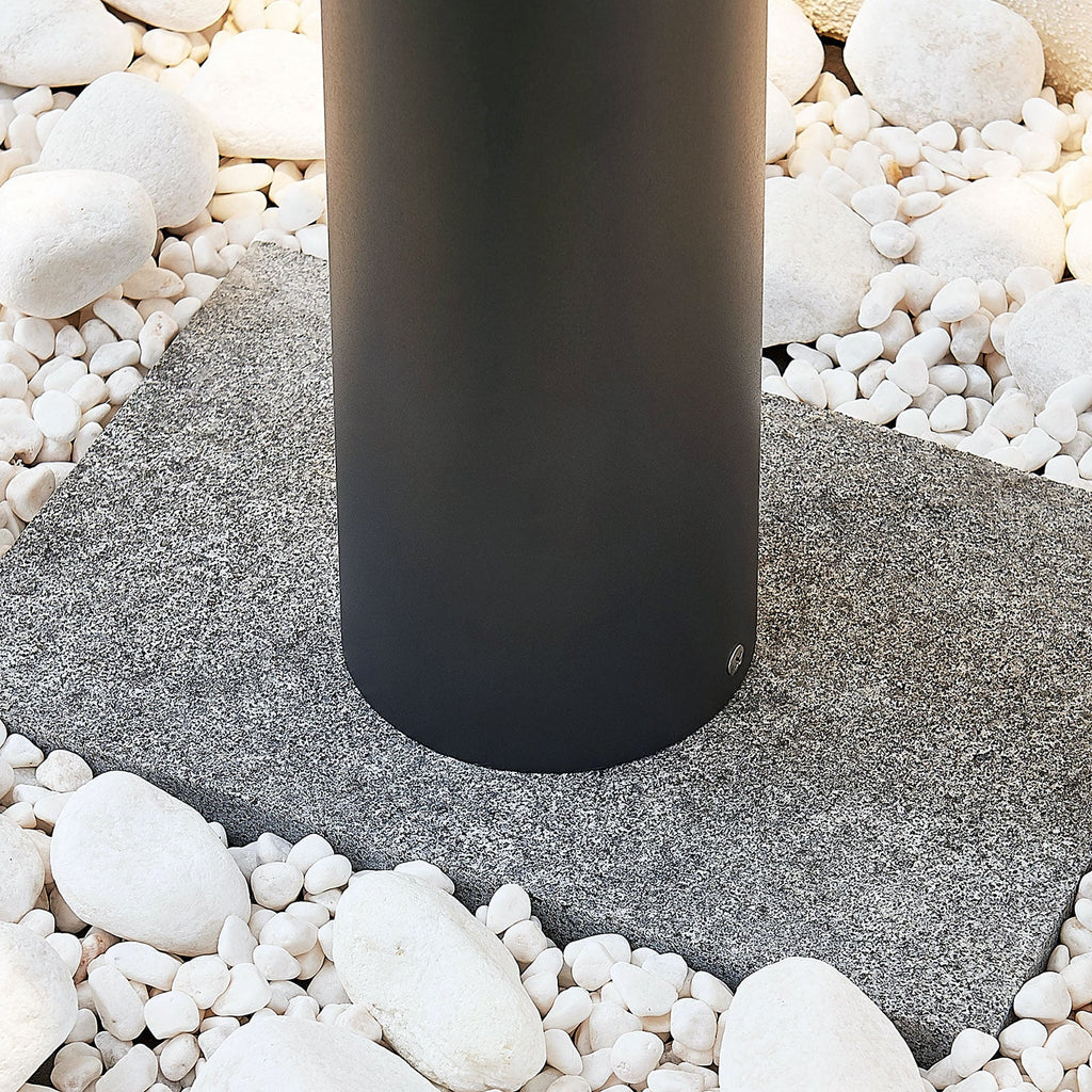 LED sti-lampe Jordis mørkegrå aluminium 65 cm IP54 - Lindby