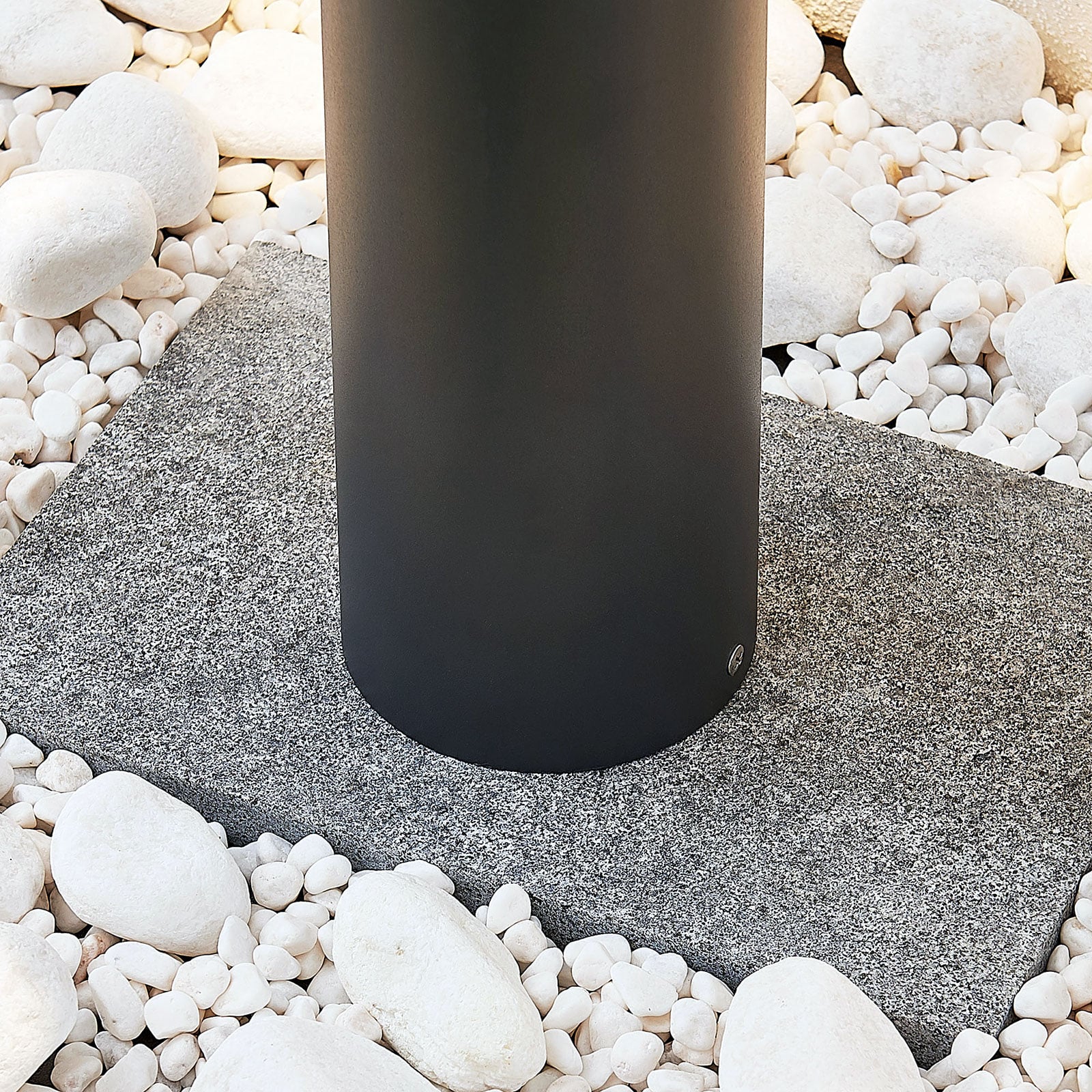 LED sti-lampe Jordis mørkegrå aluminium 65 cm IP54 - Lindby