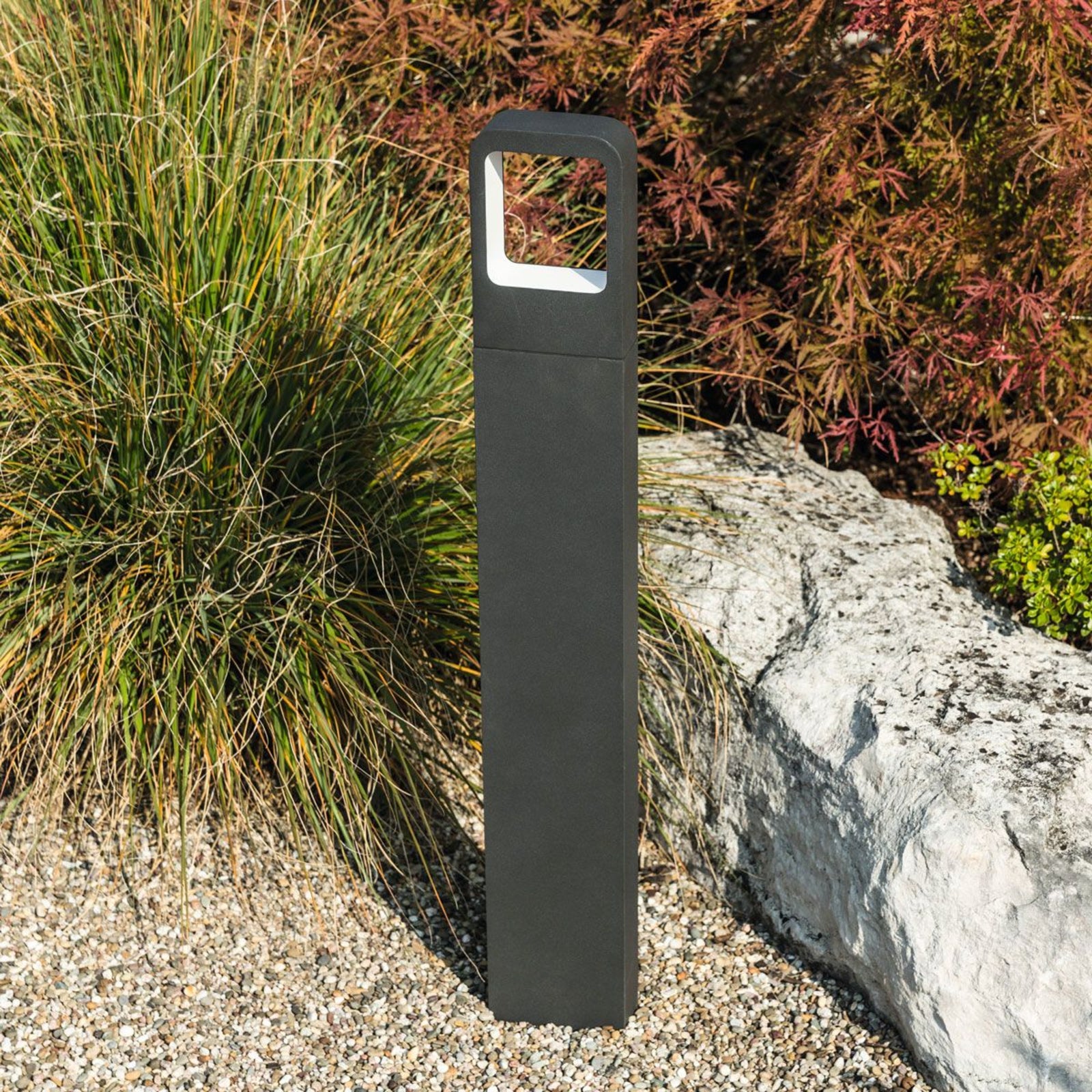 LED sti-lampe Juna grafitt aluminium 80 cm forfra