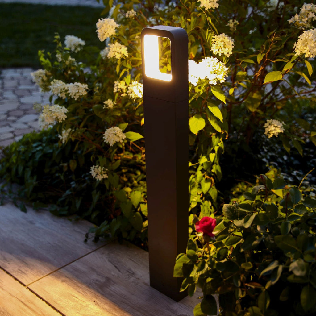 LED sti-lampe Juna grafitt aluminium 80 cm bakside