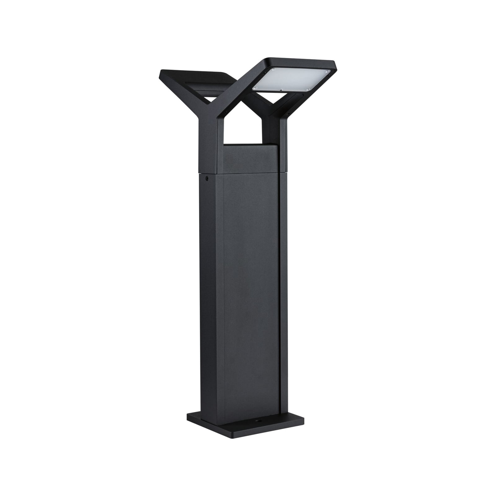 Detalj av LED sti-lampe Juntea 2-lys med skumringssensor antrasitt IP44