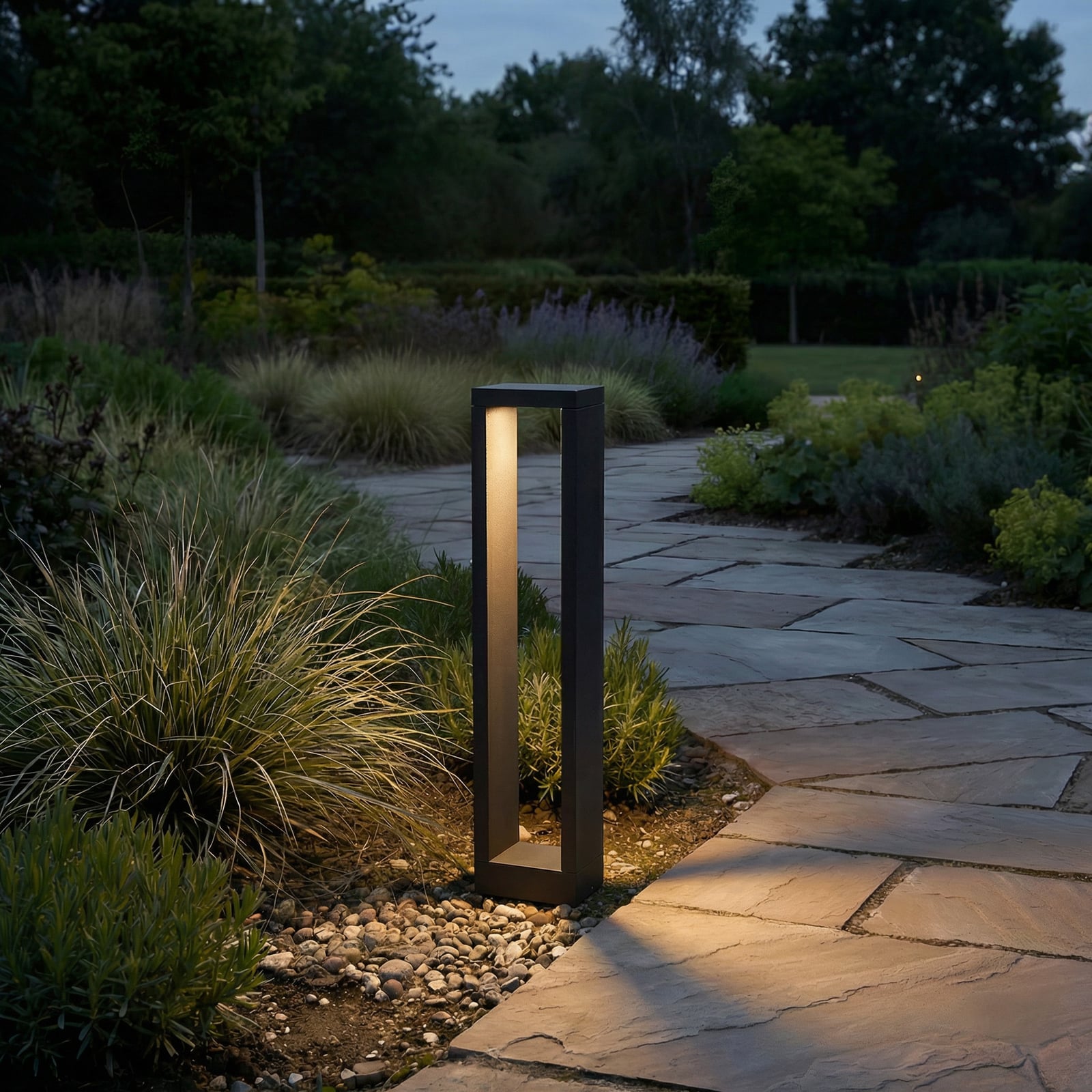 LED sti-lampe Jupp antrasitt aluminium detalj av lampe
