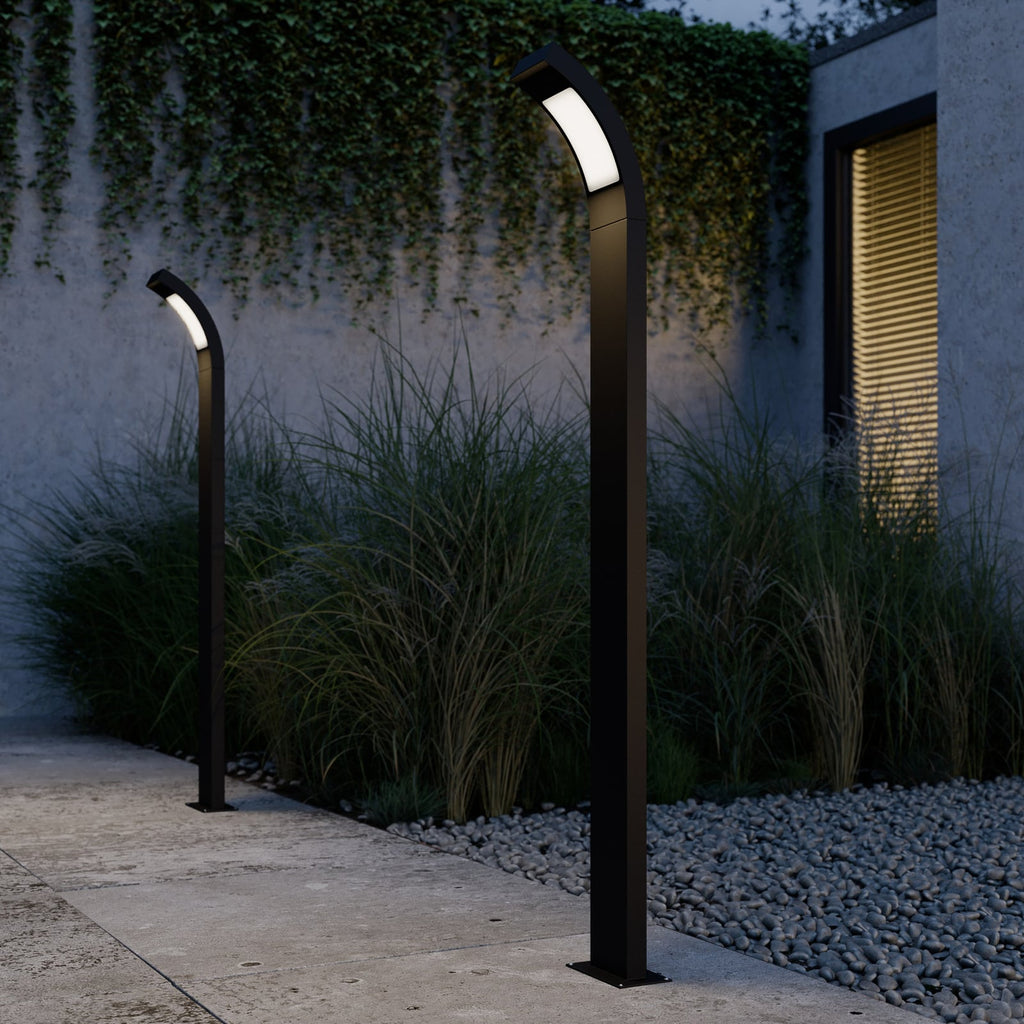 LED sti-lampe Juvia antrasitt aluminium bakside