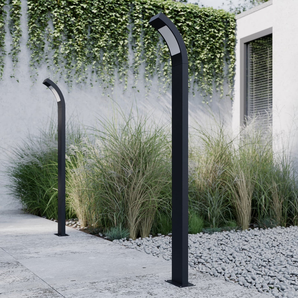 LED sti-lampe Juvia antrasitt aluminium detalj