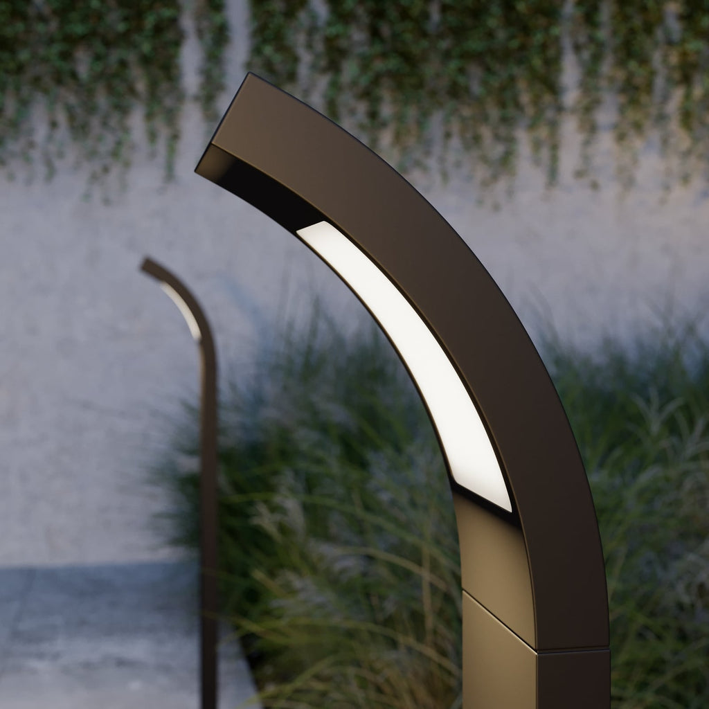 LED sti-lampe Juvia antrasitt aluminium sideprofil