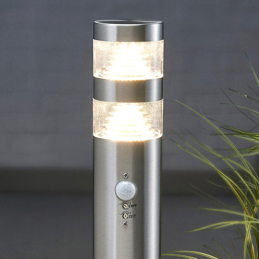 LED sti-lampe Lanea rustfritt stål 60 cm montert ute