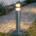 LED sti-lampe Lanea rustfritt stål 60 cm IP44 forfra