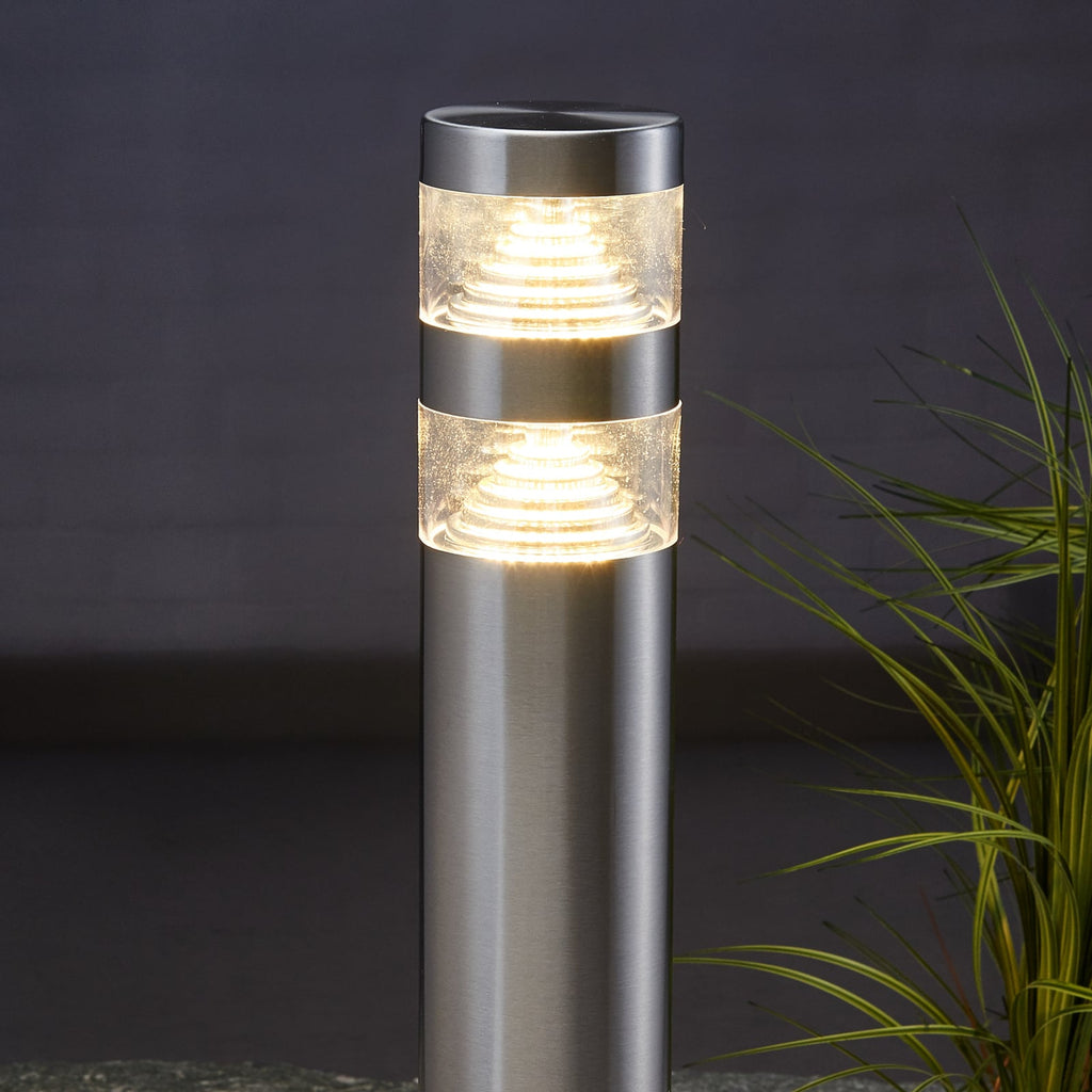 LED sti-lampe Lanea rustfritt stål 60 cm IP44 montert i hage